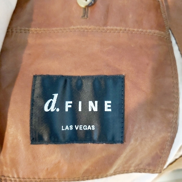 D.Fine Las Vegas destress look leather coat jacket super smooth soft lea… - Picture 8 of 11